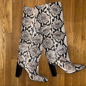 Tall wide sneak skin rag and bone boots